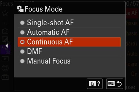 focus mode