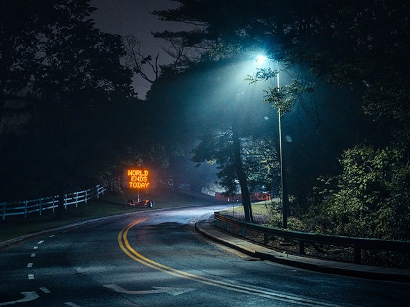 3 - Scott Pilla streelamp lit road at night