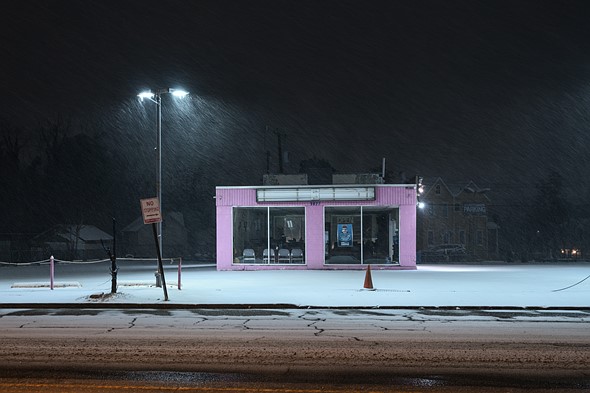 8 - Scott Pilla at night abandoned bus stop