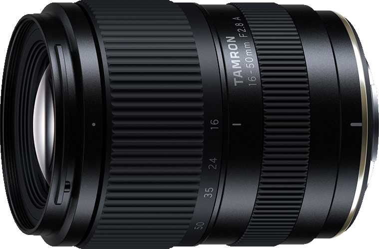 Side view of Tamron 16-50mm F2.8 A lens